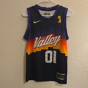 Nike NBA Phoenix Suns #01 Booker Basketball Jersey - Black - Large